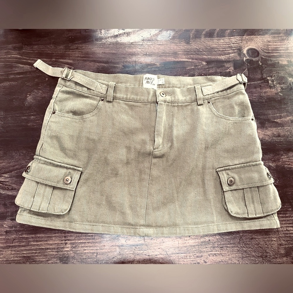 Princess Polly Olive Green Skirt